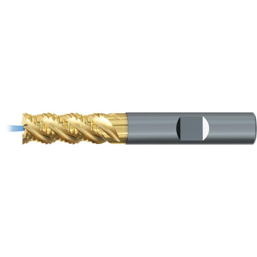 Emuge 2649TZ.0375 Roughing & Finishing End Mill 3/8" Dia, 4 Flutes, Square End, Solid Carbide
