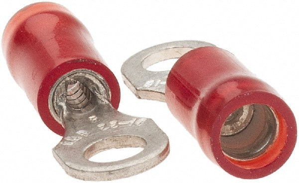 Value Collection BD-18311 D Shaped Ring Terminal Partially Insulated, 22 to 18 AWG, Crimp Connection