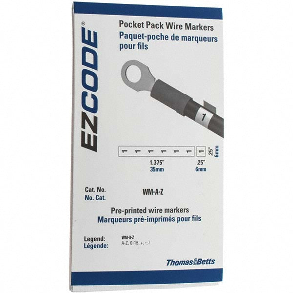 Value Collection BD-23474 Wire Marker Books & Pens Wire Marker Type Book Book Type Numeric Included Characters Blank 0-15 + - A-Z Marker Attachment Style Self-Adhesive Number Of Labels 442 Label Material Vinyl Cloth Character Quantity 2 (Blank) 10 Marker Materi