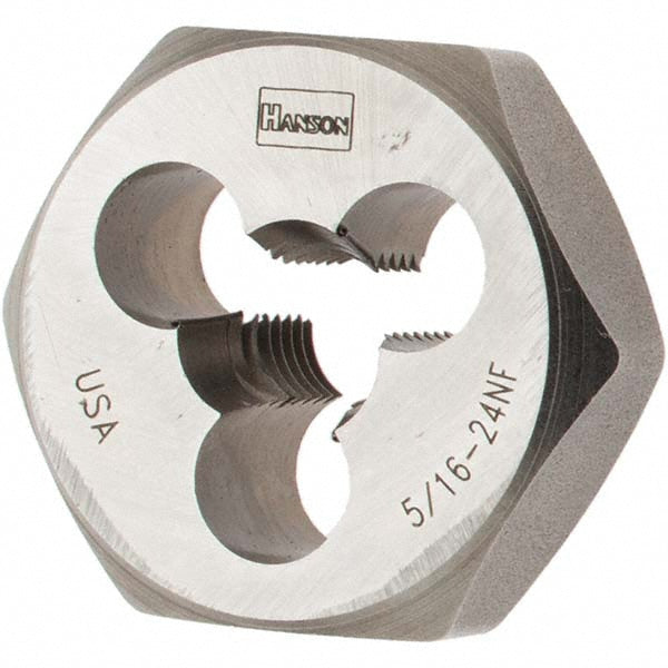 Value Collection 750009 Hex Rethreading Die 5/16-24, Right Hand, 1" Hex, Carbon Steel