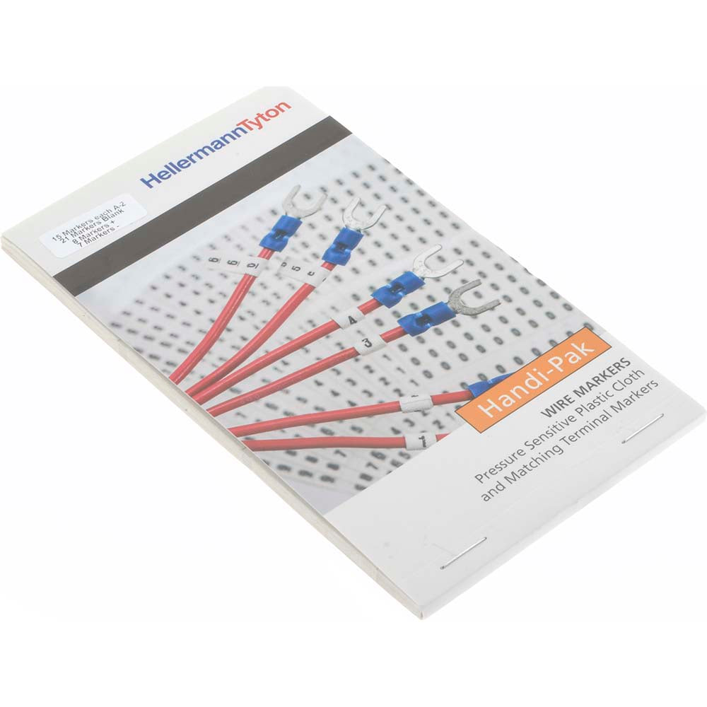 Value Collection BD-C429924 Wire Marker Books & Pens Wire Marker Type Book Book Type Alphanumeric Included Characters + - A-Z Marker Attachment Style Self-Adhesive Label Length 5 in Number Of Labels 290 Label Material Vinyl Cloth Character Quantity 10 Marker Mater