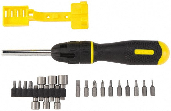 Stanley 62-574 Screwdriver Set 21 Pc, Nut Driver, Phillips, Slotted, Square & Torx