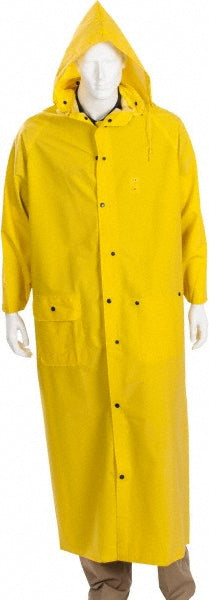 MCR Safety 260CL Rain Coat Size Large, Yellow, Polyester