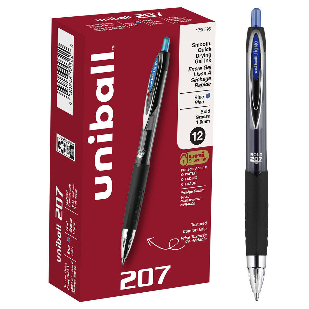 Uni-Ball 1790896 Retractable Pen 1 mm Tip, Blue Ink