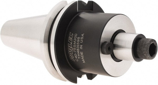 Parlec C40-75SM200 Shell Mill Holder CAT40, Taper Shank, 0.75" Pilot
