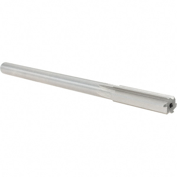 Alvord Polk 00390 Chucking Reamer 0.5010" Dia, 8" OAL, 2" Flute Length, Straight Flute, Straight-Cylindrical Shank, Cobalt Steel