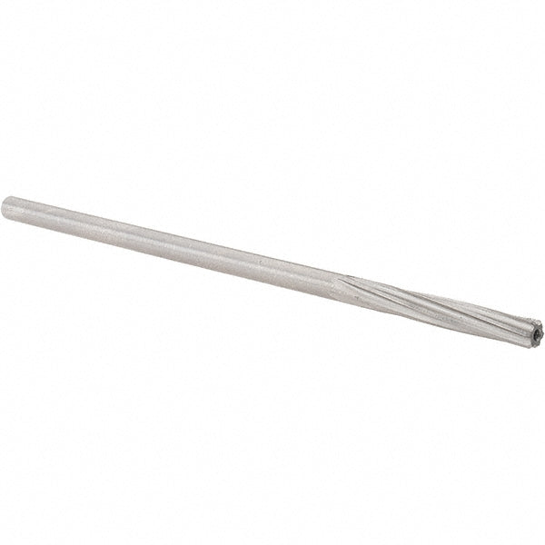 Alvord Polk 01090 Chucking Reamer 5 mm Dia, 5" OAL, 1-1/4" Flute Length, Spiral Flute, Straight-Cylindrical Shank, HSS
