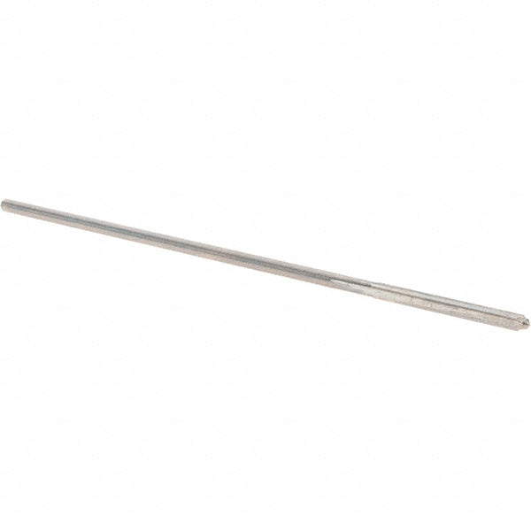Alvord Polk 10086 Chucking Reamer 0.0710" Dia, 3" OAL, 3/4" Flute Length, Straight Flute, Straight-Cylindrical Shank, HSS