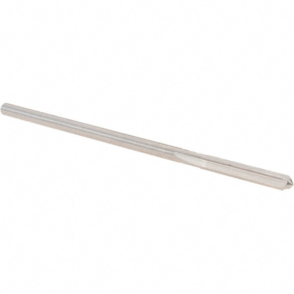 Alvord Polk 10258 Chucking Reamer 0.1555" Dia, 4" OAL, 1" Flute Length, Straight Flute, Straight-Cylindrical Shank, HSS