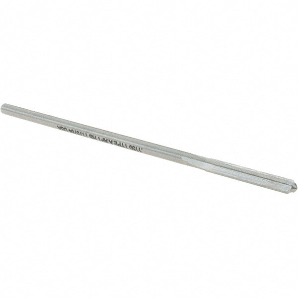 Alvord Polk 10177 Chucking Reamer 0.1150" Dia, 3-1/2" OAL, 7/8" Flute Length, Straight Flute, Straight-Cylindrical Shank, HSS