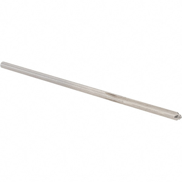 Alvord Polk 10189 Chucking Reamer 0.1210" Dia, 3-1/2" OAL, 7/8" Flute Length, Straight Flute, Straight-Cylindrical Shank, HSS