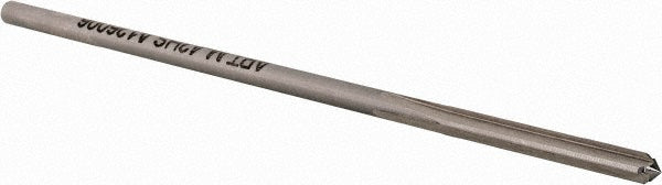 Alvord Polk 28198 Chucking Reamer 0.1255" Dia, Straight Flute, Straight-Cylindrical Shank, Cobalt Steel