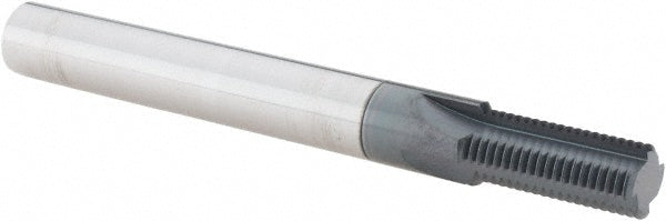Scientific Cutting Tools, Inc. TM345-24A Straight Flute Thread Mill 7/16-24, Internal, 4 Flutes, 3/8" Shank Dia, Solid Carbide