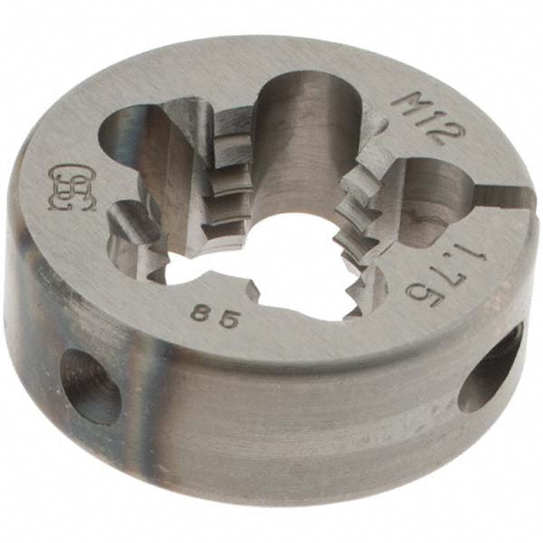 OSG 1351120 Round Die M12x1.75, 1" OD, High Speed Steel