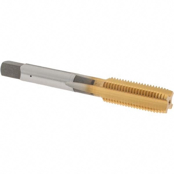 OSG 1122205 Straight Flute Tap 7/16-20 UNF, 4 Flute, Plug Chamfer, 3B Class of Fit, High-Speed Steel, TiN Finish