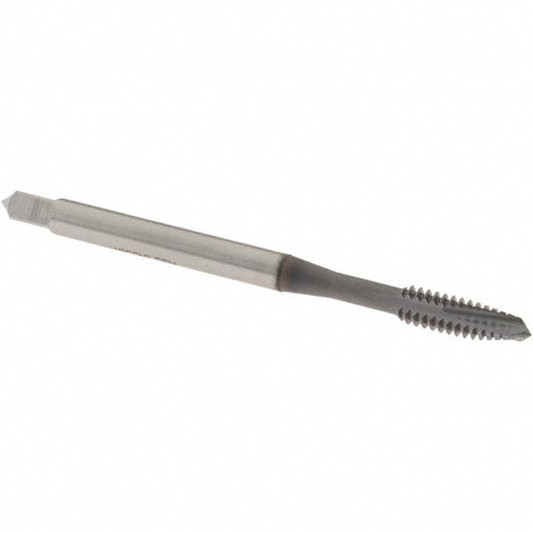 OSG 1212608 Spiral Point Tap #6-32 UNC, 3 Flutes, Plug Chamfer, 2B Class of Fit, HSS, TiCN Coated
