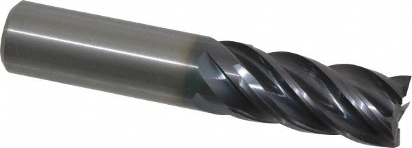 Kennametal 4048737 Square End Mill 3/4'' Dia, 1-1/2'' LOC, 3/4'' Shank Dia, 4'' OAL, 5 Flutes, Solid Carbide