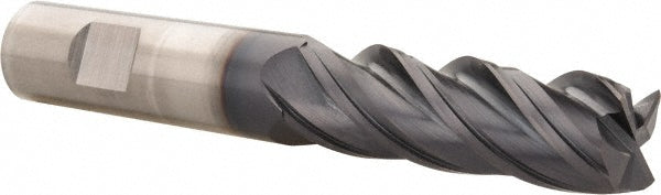 Kennametal 5053664 Square End Mill 3/4'' Dia, 2-1/4'' LOC, 3/4'' Shank Dia, 5'' OAL, 4 Flutes, Solid Carbide