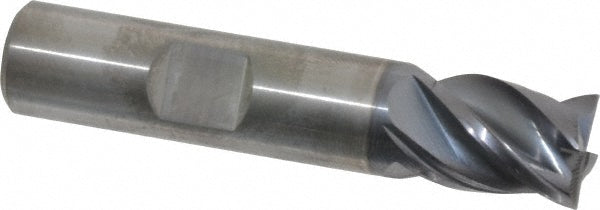 Kennametal 4071900 Square End Mill 1/2'' Dia, 5/8'' LOC, 1/2'' Shank Dia, 2-1/2'' OAL, 4 Flutes, Solid Carbide