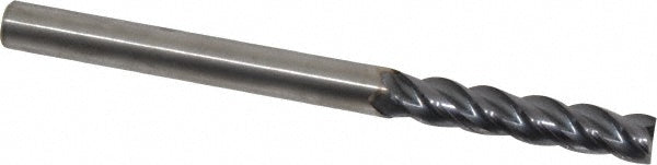 Kennametal 4047731 Square End Mill 1/4'' Dia, 1-1/4'' LOC, 1/4'' Shank Dia, 3-1/4'' OAL, 4 Flutes, Solid Carbide