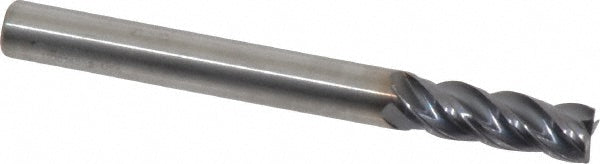 Kennametal 4047723 Square End Mill 1/4'' Dia, 3/4'' LOC, 1/4'' Shank Dia, 2-1/2'' OAL, 4 Flutes, Solid Carbide