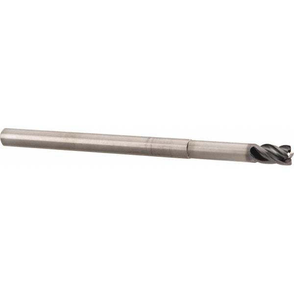 Kennametal 4068215 Corner Radius End Mill 1/4" Dia, 3/8" LOC, 0.015" Radius, 4 Flutes, Solid Carbide