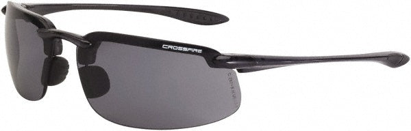 CrossFire 2141 Safety Glass Scratch-Resistant, Polycarbonate, Smoke Lenses, Full-Framed, UV Protection