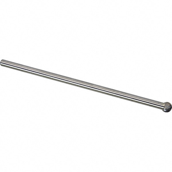 Mastercut Tool Corp. SD-1L6SC Abrasive Burr SD-1L6SC, 1/4" Cut Dia, Ball, Single Cut