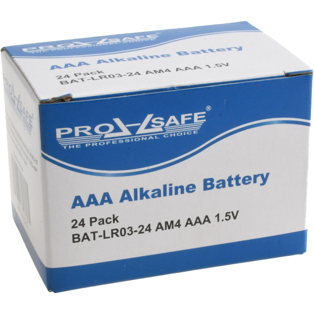PRO-SAFE BAT-LR03-24 Standard Battery Size AAA, Alkaline