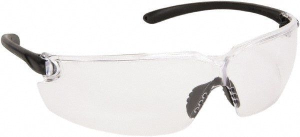 MCR Safety BL010 Safety Glasses Uncoated, Polycarbonate, Clear Lenses, Frameless