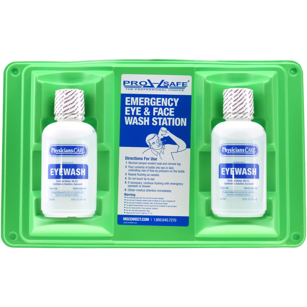 PRO-SAFE 24-102MSC 16 oz, Disposable Eyewash Double Station