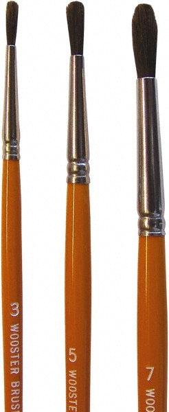 Wooster Brush F1624-#5 Artist Brush #5 Industry Size, 3/16" Wide, Camel Hair