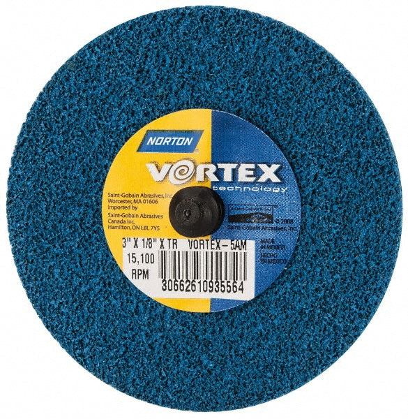 Norton 66261093556 Deburring Disc 3" Dia, Medium Grade, Aluminum Oxide