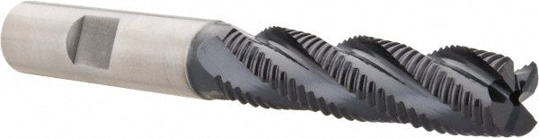 Hertel 44838464 Roughing End Mill 1/2" Dia, 4 Flute, Fine Pitch, Single End, Cobalt