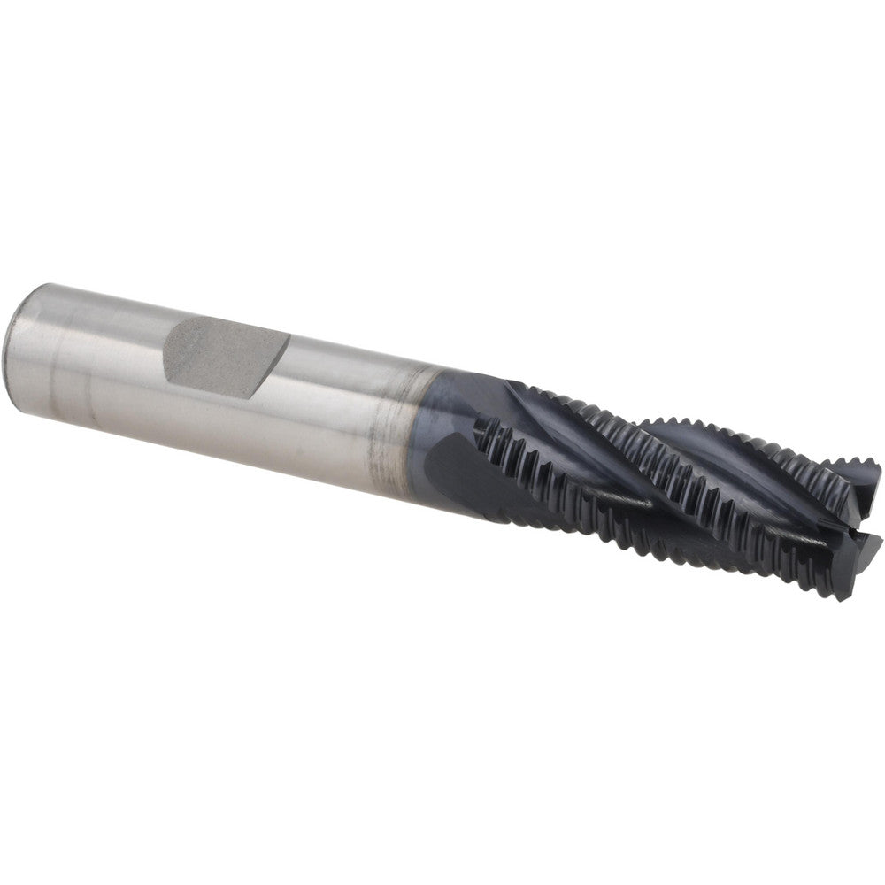 Hertel 44838506 Roughing End Mill 1/2" Dia, 4 Flute, Fine Pitch, Single End, Cobalt