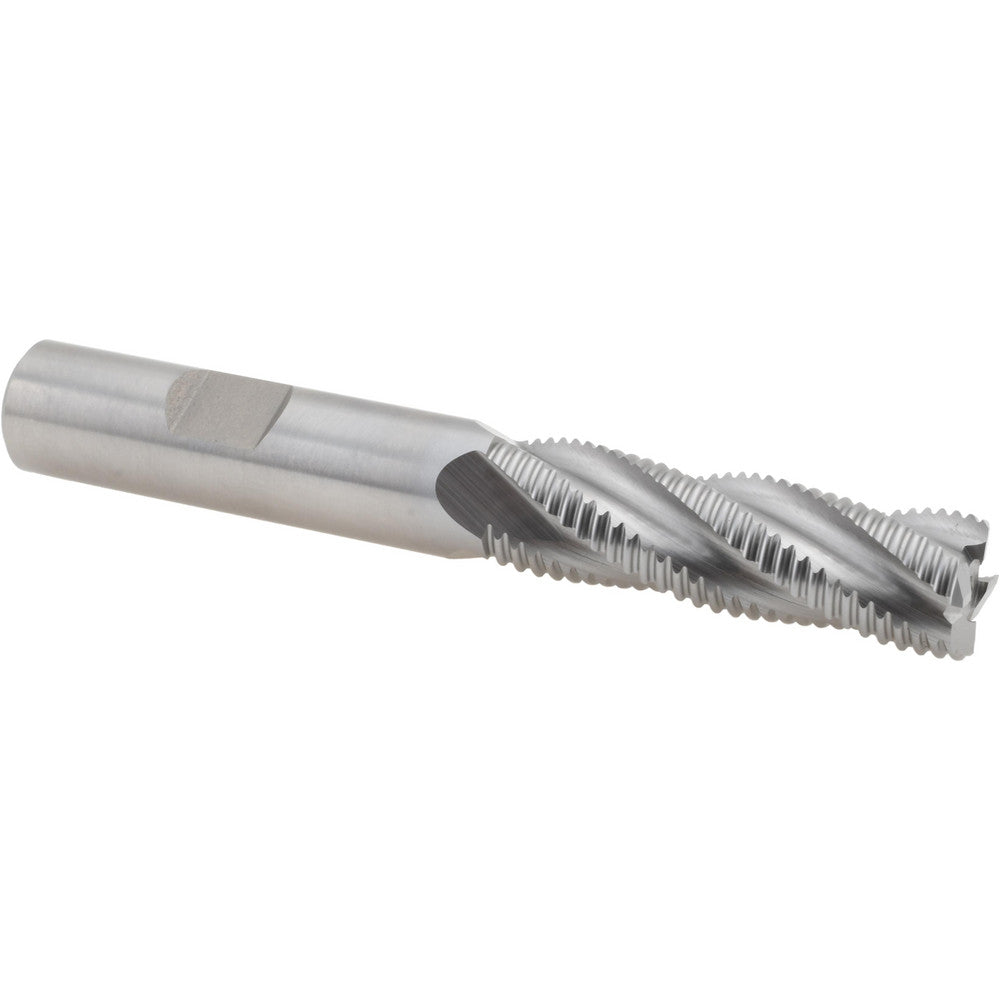 Hertel 44838795 Roughing End Mill 1/2" Dia, 4 Flute, Fine Pitch, Single End, Cobalt