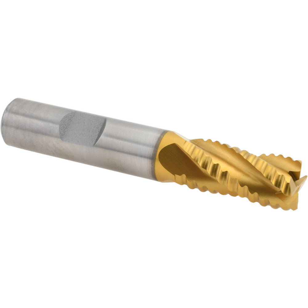 Hertel 44839058 Roughing End Mill 1/2" Dia, 4 Flute, Coarse Pitch, Single End, Cobalt