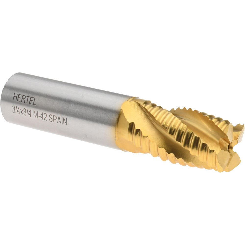Hertel 44839108 Roughing End Mill 3/4" Dia, 4 Flute, Coarse Pitch, Single End, Cobalt
