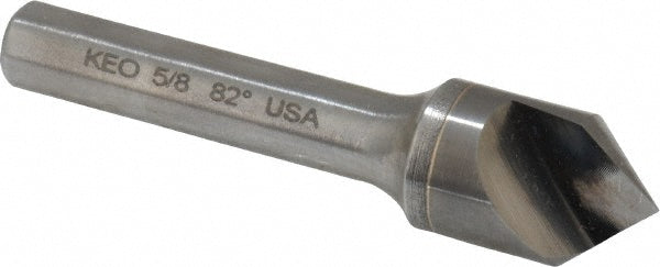 Keo 919-000-939 Countersink 5/8" Head Dia, 82.00 deg Included Angle, 1 Flute, Solid Carbide, Right Hand Cut