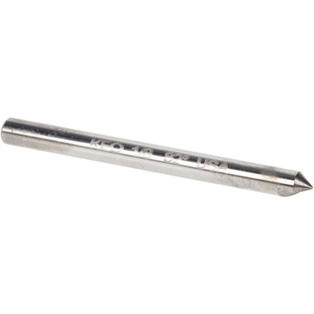 Keo 919-000-929 Countersink 1/8" Head Dia, 82.00 deg Included Angle, 1 Flute, Solid Carbide, Right Hand Cut