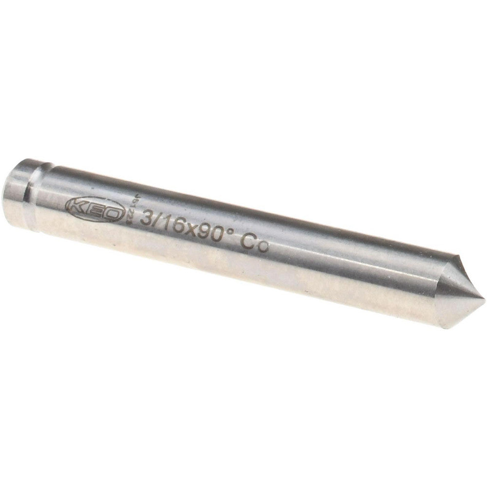 Keo 919-000-599 Countersink 3/16" Head Dia, 90.00 deg Included Angle, 1 Flute, Cobalt Steel, Right Hand Cut