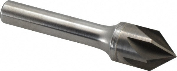 Keo 919-001-022 Countersink 5/8" Head Dia, 82.00 deg Included Angle, 6 Flute, Solid Carbide, Right Hand Cut