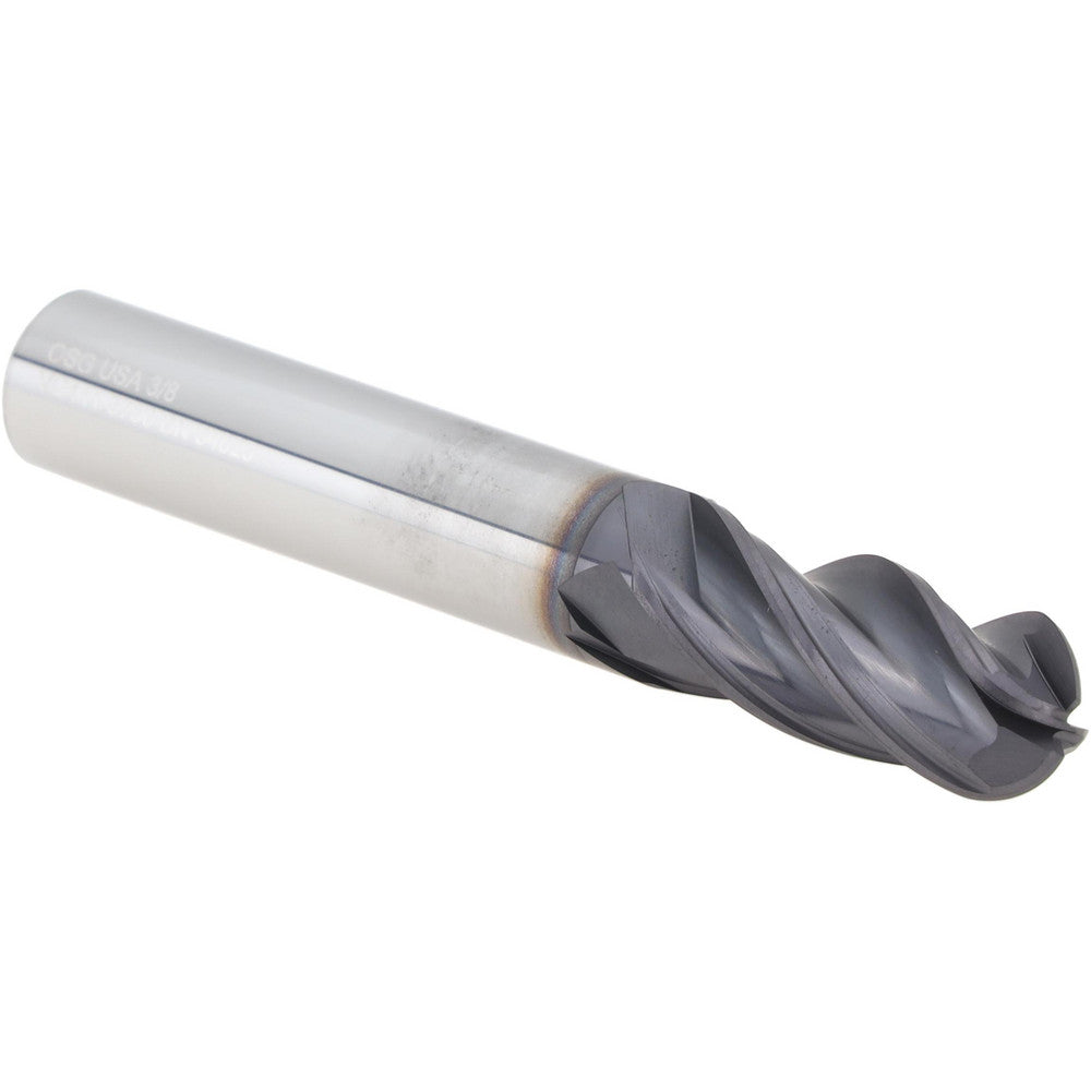 OSG VG441-3750-BN Ball End Mill 3/8" Dia, 7/8" LOC, 4 Flute, Solid Carbide