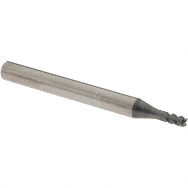 OSG 457103011 Corner Radius End Mill 3.00 mm Dia, 5.00 mm LOC, 0.20 mm Radius, 4 Flute, Solid Carbide