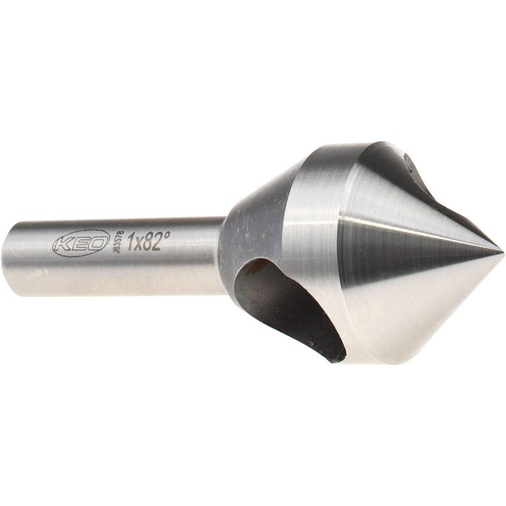 Keo 919-000-212 Countersink 1" Head Dia, 82.00 deg Included Angle, 0 Flute, Cobalt Steel, Right Hand Cut