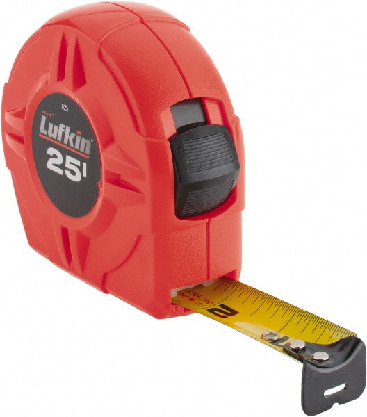 Lufkin L625-02 Tape Measure 25' Long, 1" Width, Yellow Blade