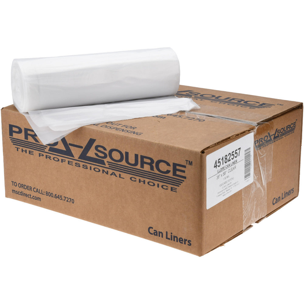 Pro-Source PSRST3858X1C Trash Bags 55 gal, 1.5 mil, 100 Pack