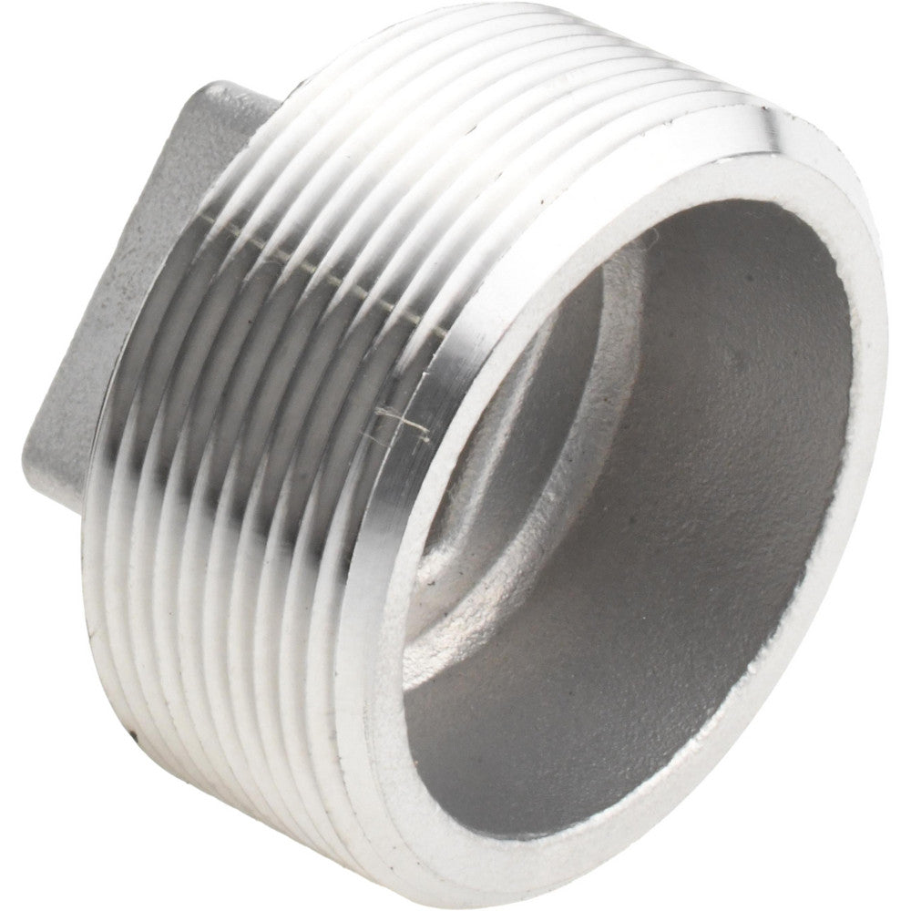 Value Collection 4SQ2 Pipe Square Head Plug 2" Fitting, 304 Stainless Steel