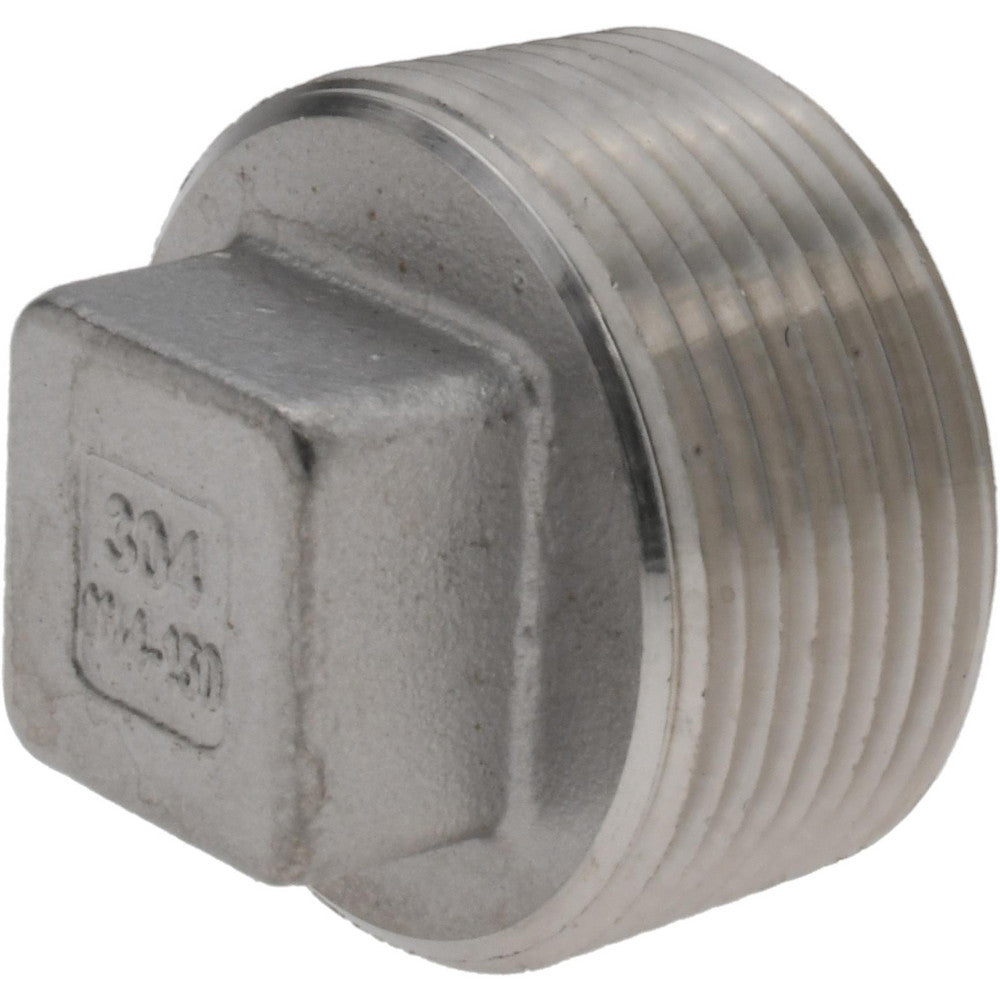 Value Collection 4SQ11/4 Pipe Square Head Plug 1-1/4" Fitting, 304 Stainless Steel
