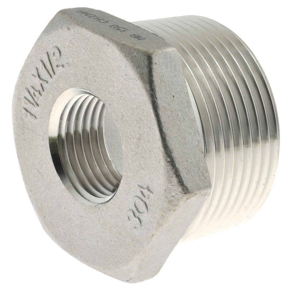 Value Collection 4HB11/4*1/2 Pipe Bushing 1-1/4 x 1/2" Fitting, 304 Stainless Steel